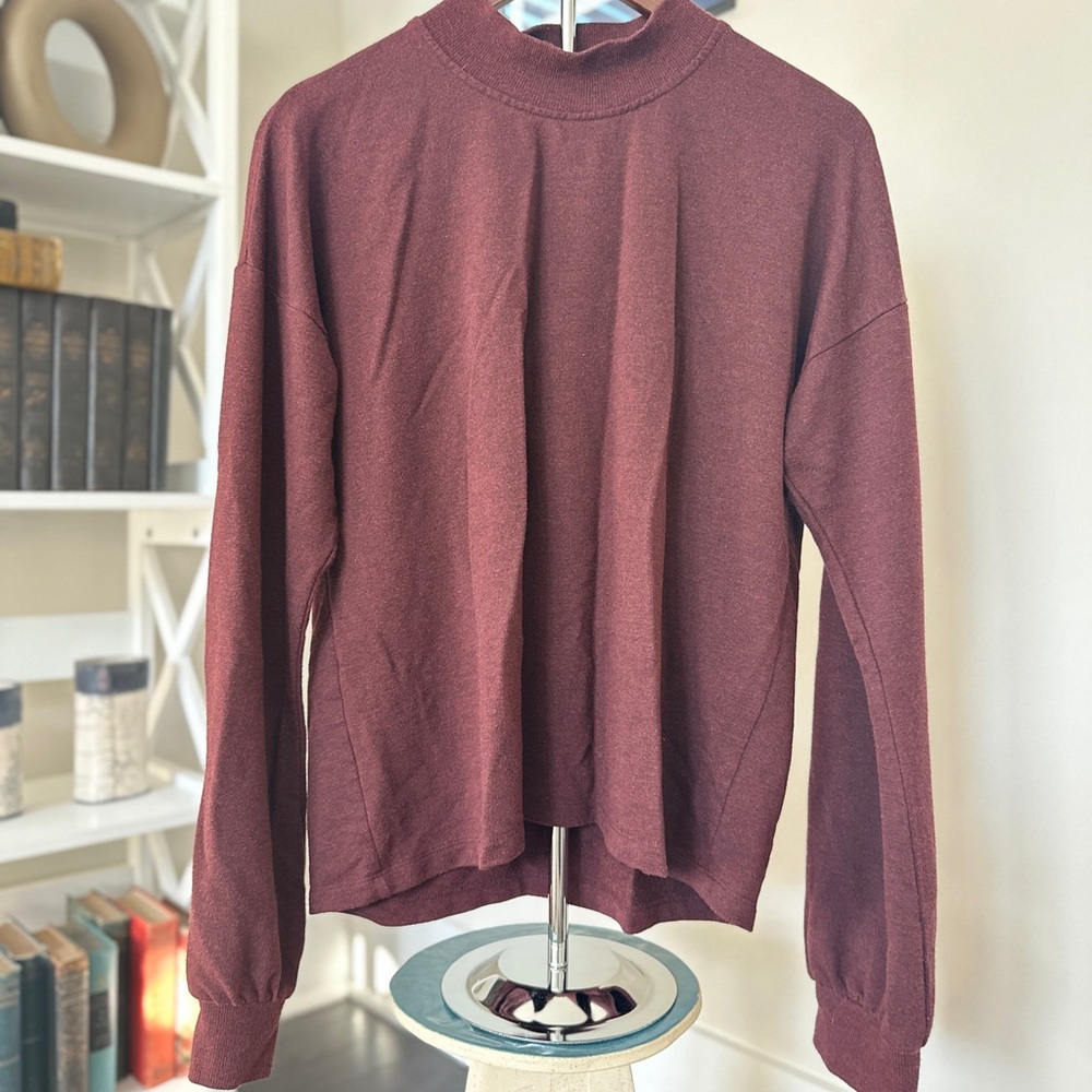 Threads 4 Thought Burgundy Long Sleeve Top